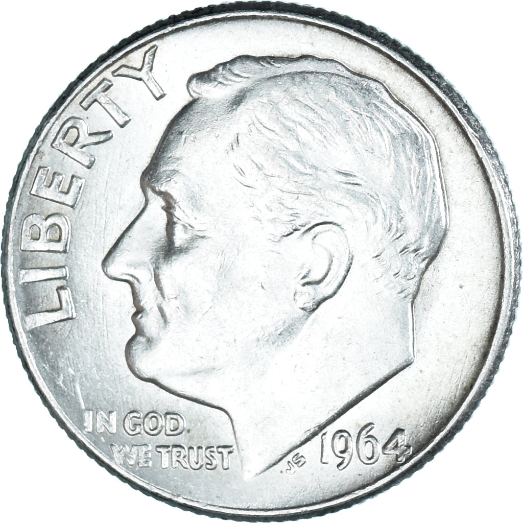 Moneda, Estados Unidos, Roosevelt Dime, Dime, 1964, U.S. Mint, Philadelphia