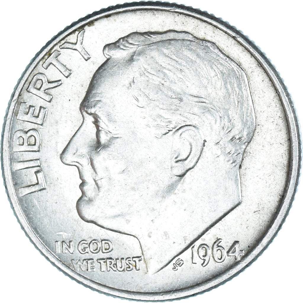 Munten, Verenigde Staten, Roosevelt Dime, Dime, 1964, U.S. Mint, Philadelphia