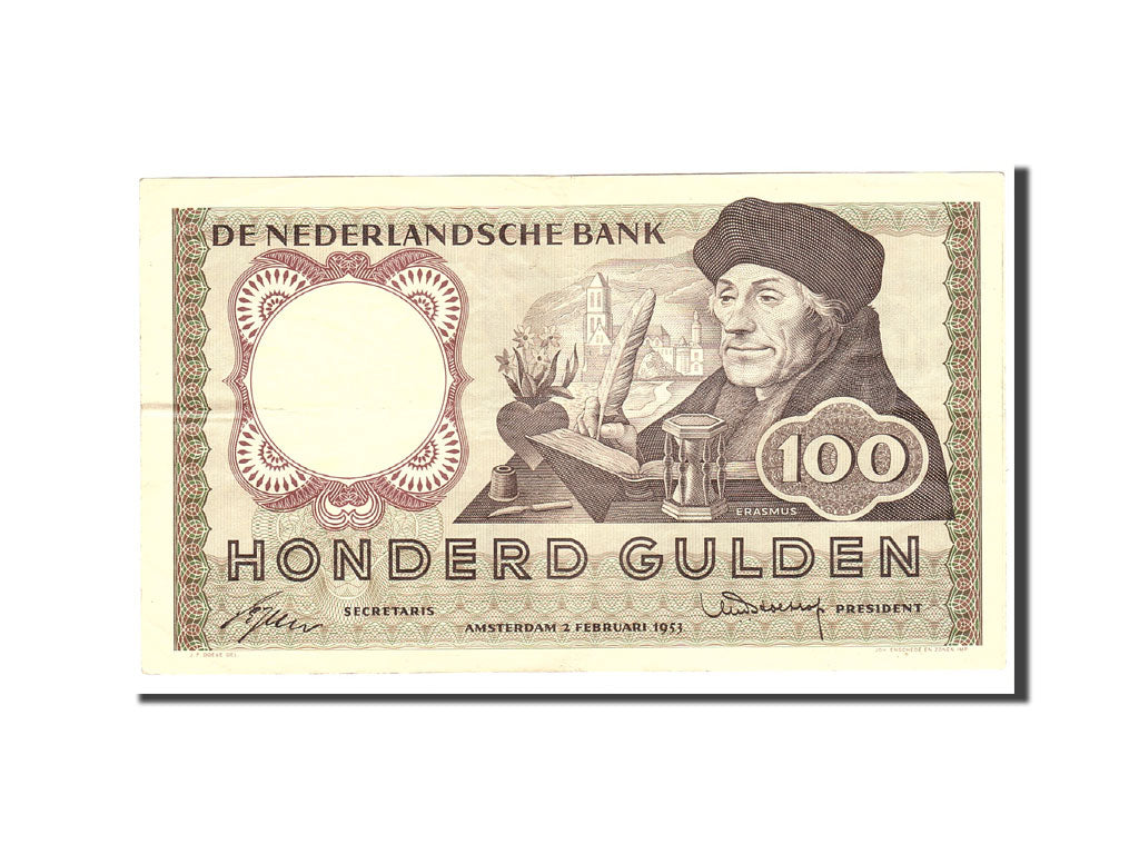 Banknote, Netherlands, 100 Gulden, 1953, 1953-02-02, KM:88, EF(40-45)