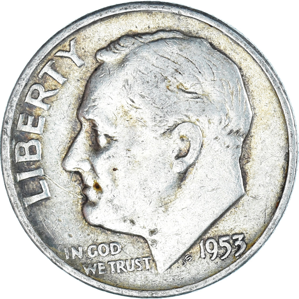 Moneda, Estados Unidos, Roosevelt Dime, Dime, 1953, U.S. Mint, Philadelphia