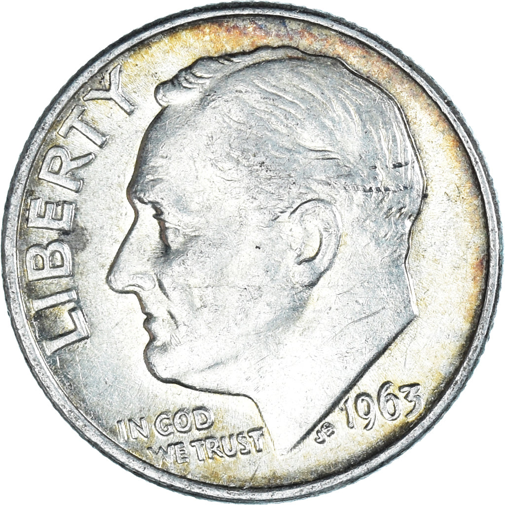 Moneda, Estados Unidos, Roosevelt Dime, Dime, 1963, U.S. Mint, Philadelphia