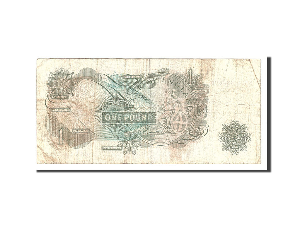 Banknot, Wielka Brytania, 1 Pound, 1966, Undated, KM:374e, VF(20-25)