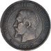 Moneta, Francja, Napoleon III, Napoléon III, 10 Centimes, 1855, Rouen, chien