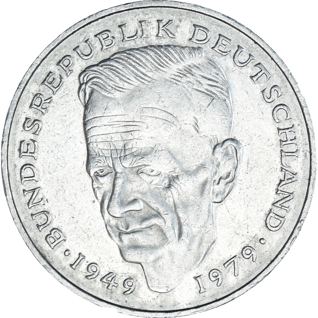 Moneta, GERMANIA - REPUBBLICA FEDERALE, 2 Mark, 1983, Hambourg, BB, Nichel