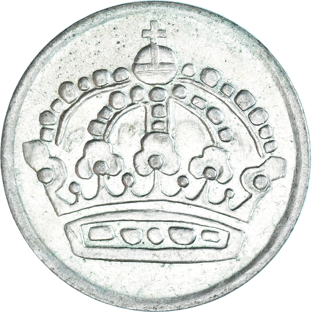 Moneda, Suecia, Gustaf VI, 50 Öre, 1961, MBC, Plata, KM:825