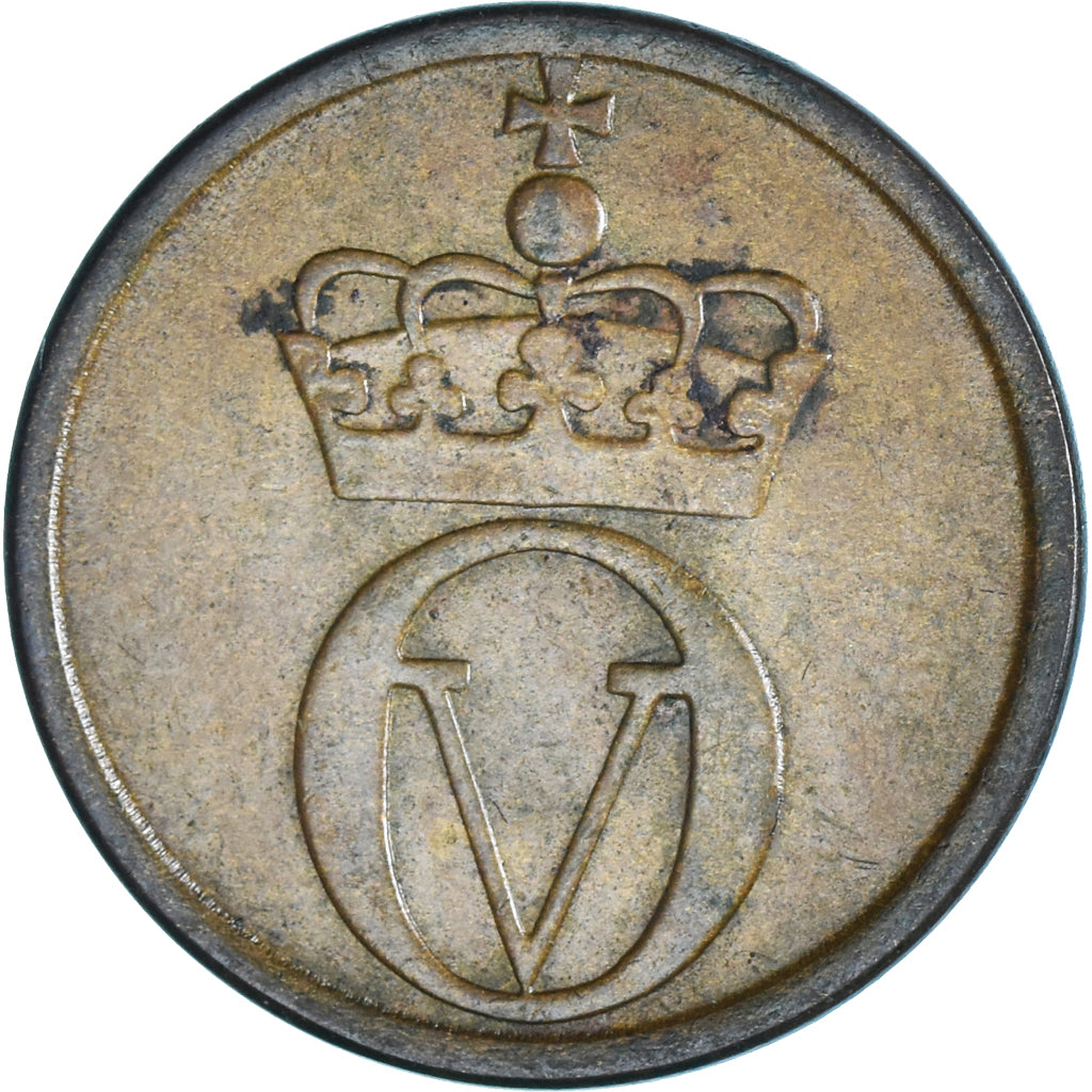 Coin, Norway, Olav V, 2 Öre, 1961, EF(40-45), Bronze, KM:410