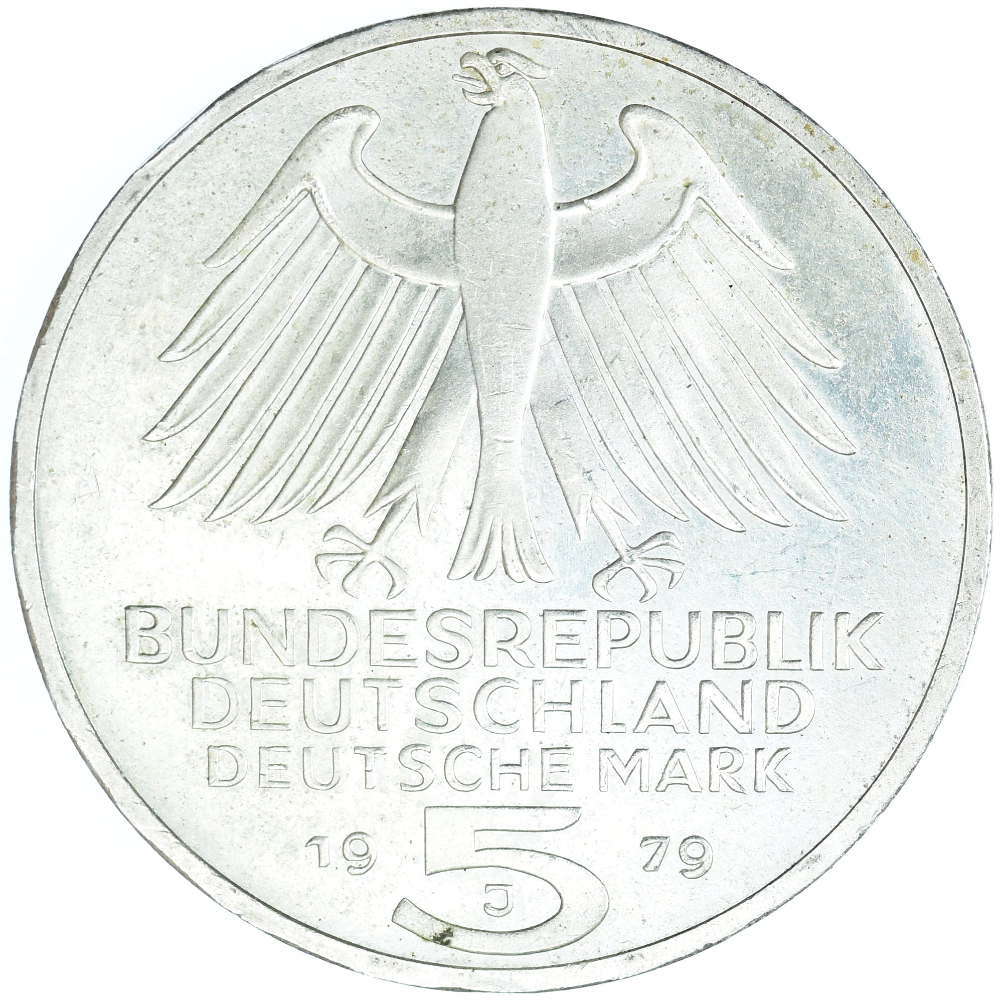 Monnaie, République fédérale allemande, 5 Mark, 1979, Hamburg, Germany, TTB