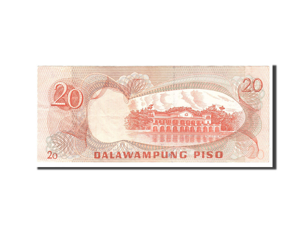 Billet, Philippines, 20 Piso, 1969, Undated, KM:145b, TTB