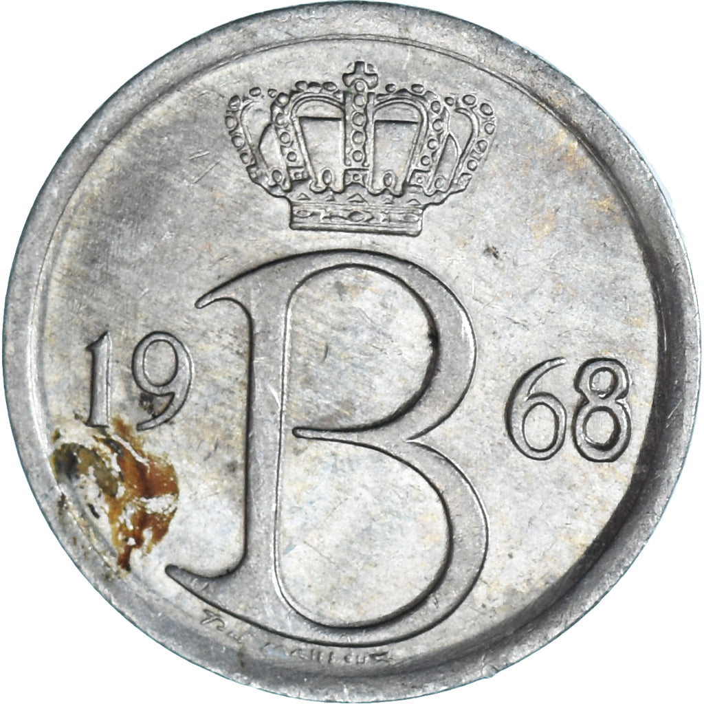 Moneda, Bélgica, 25 Centimes, 1968, Brussels, BC+, Cobre - níquel, KM:153.1
