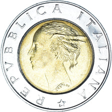 Moneta, Włochy, 500 Lire, 1999, Rome, AU(55-58), Bimetaliczny, KM:203
