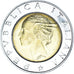 Moneta, Włochy, 500 Lire, 1999, Rome, AU(55-58), Bimetaliczny, KM:203
