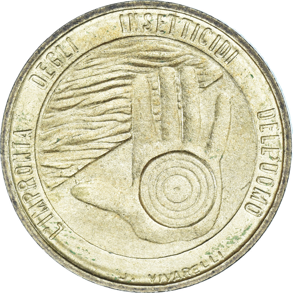 Moeda, San Marino, 20 Lire, 1977, Rome, EF(40-45), Alumínio-Bronze, KM:67