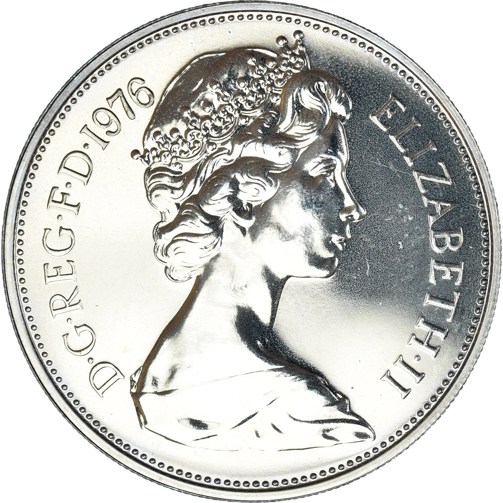 Coin, Great Britain, Elizabeth II, 10 New Pence, 1976, BU, MS(63)