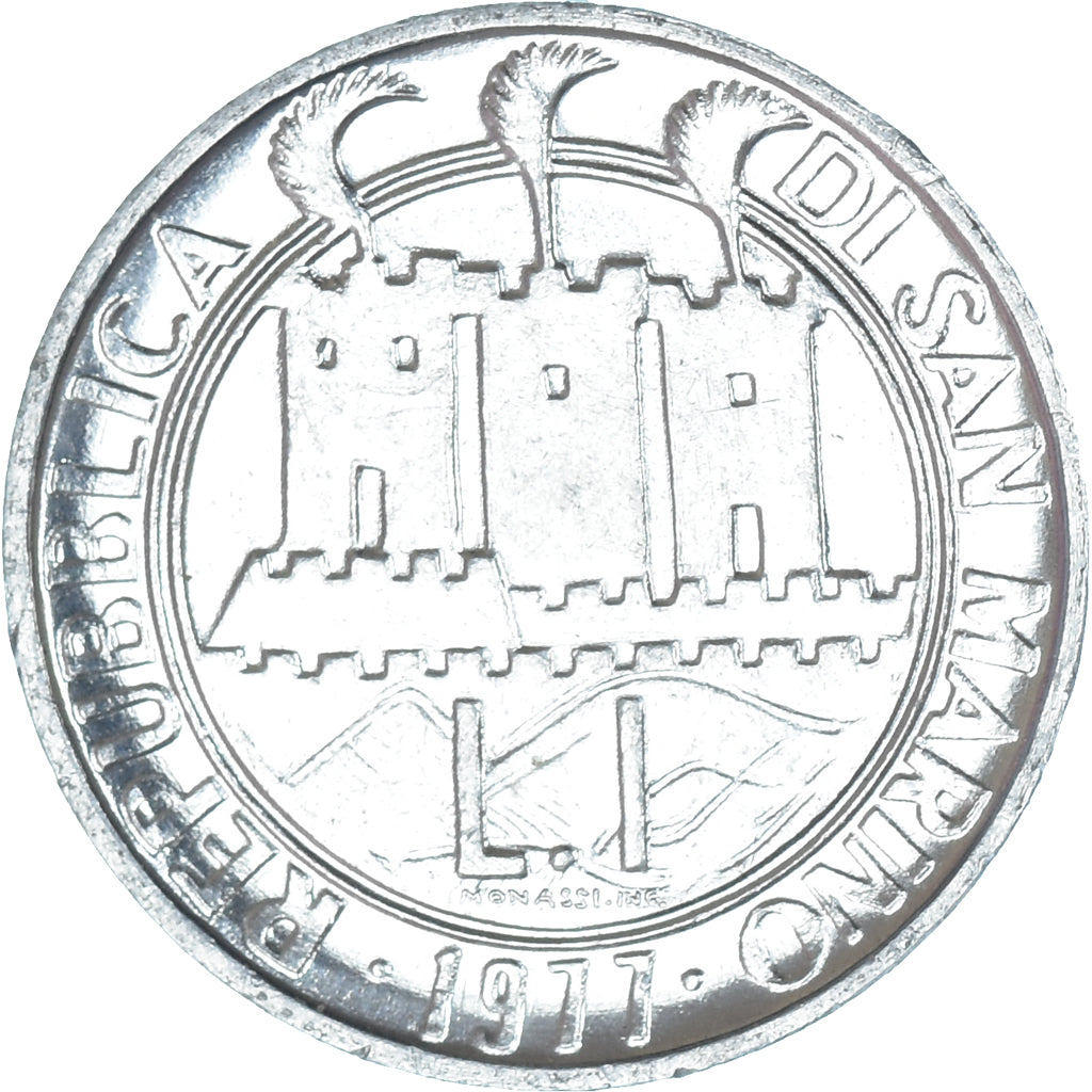 Moneta, San Marino, Lira, 1977, F.A.O., FDC, Alluminio, KM:63