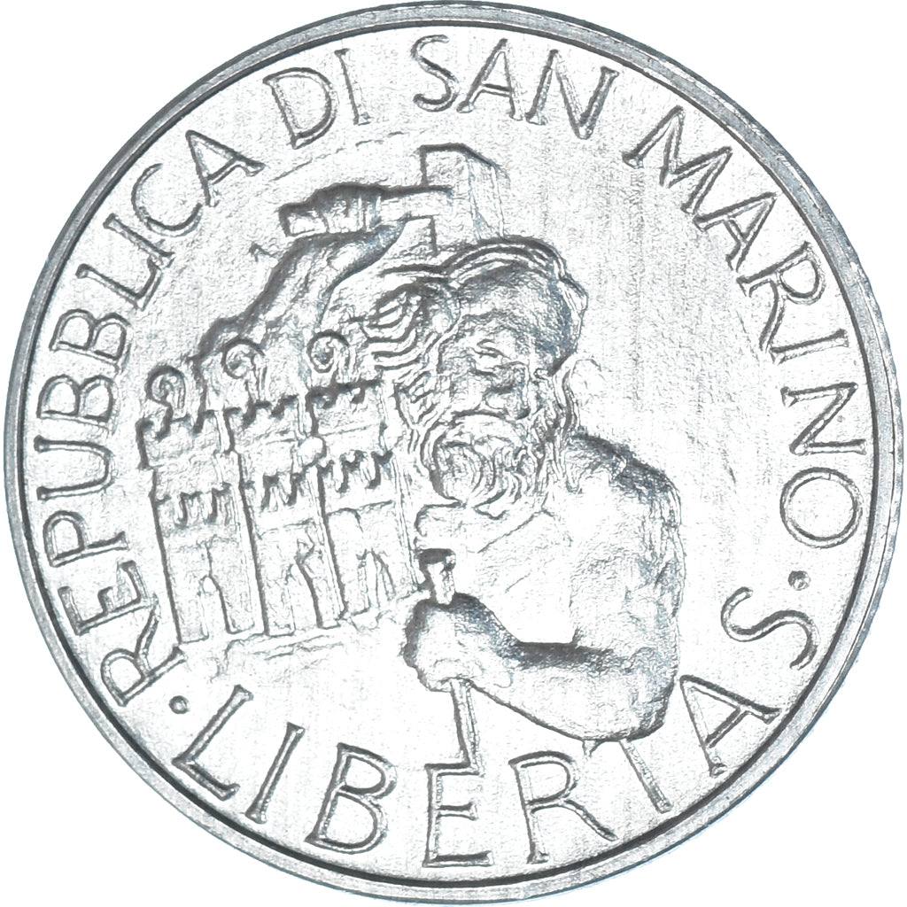 Coin, San Marino, 2 Lire, 1994, Rome, MS(63), Aluminum, KM:307
