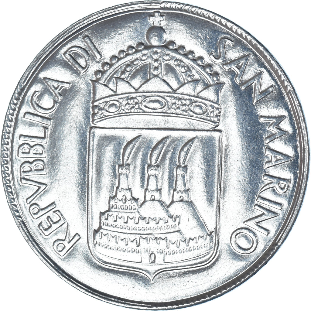 Moneta, San Marino, 100 Lire, 1973, Rome, FDC, Acciaio, KM:28