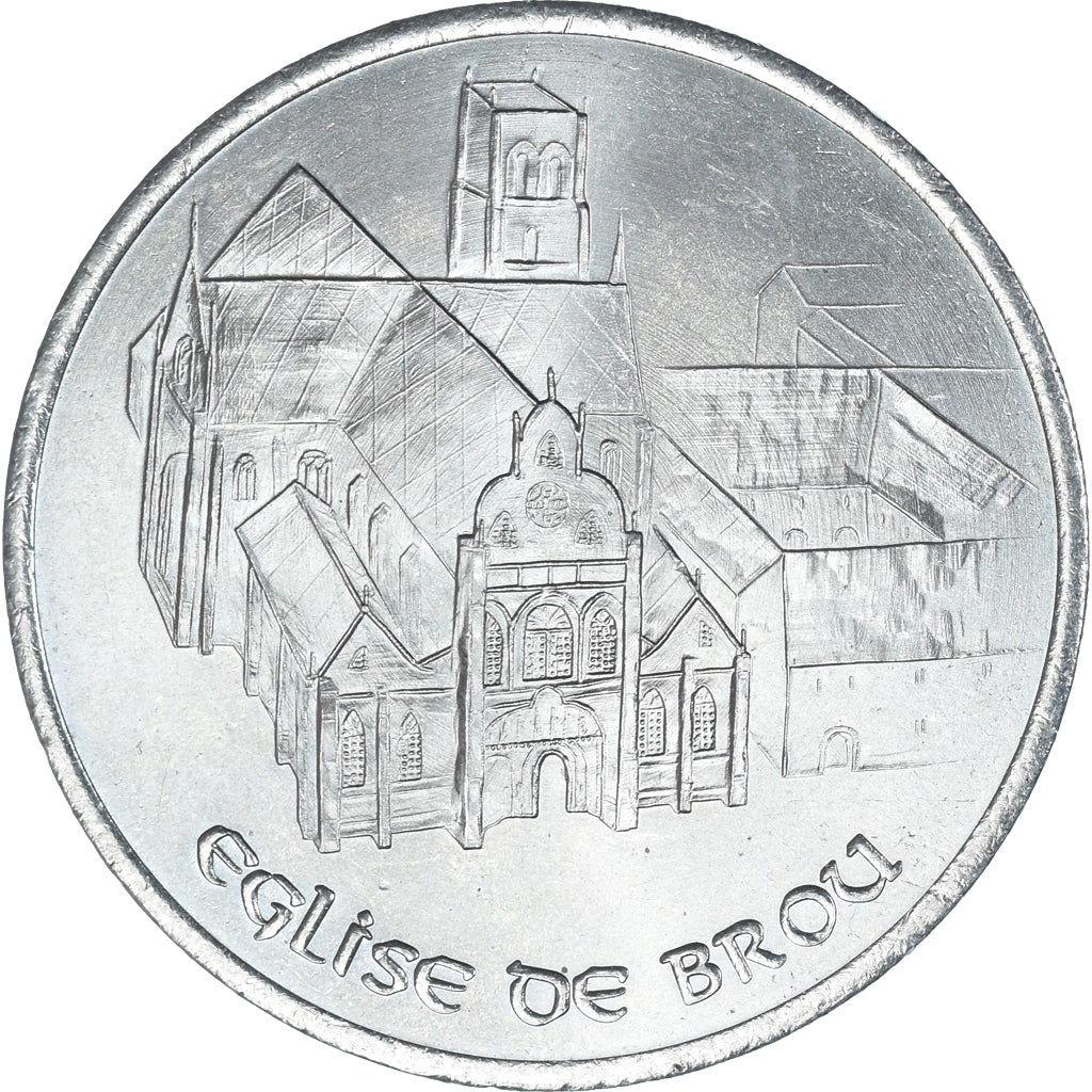 France, Token, 2 Euro de Bourg-en-Bresse, Eglise de Brou, 1997, MS(63)