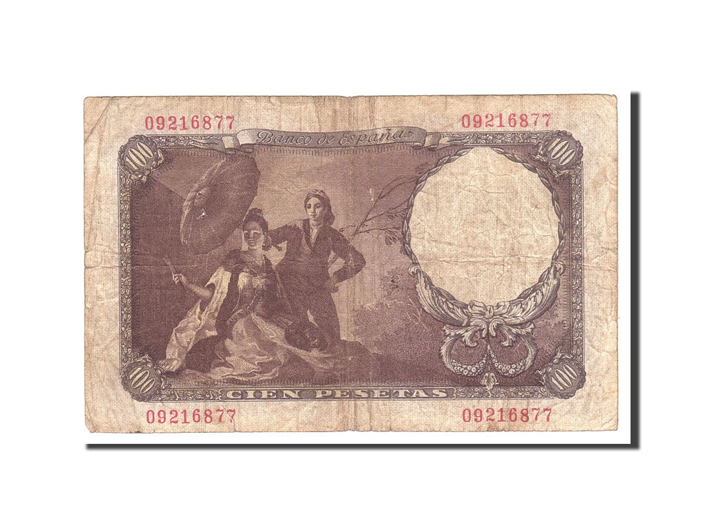 Billete, 100 Pesetas, 1946, España, KM:131a, 1946-02-19, BC