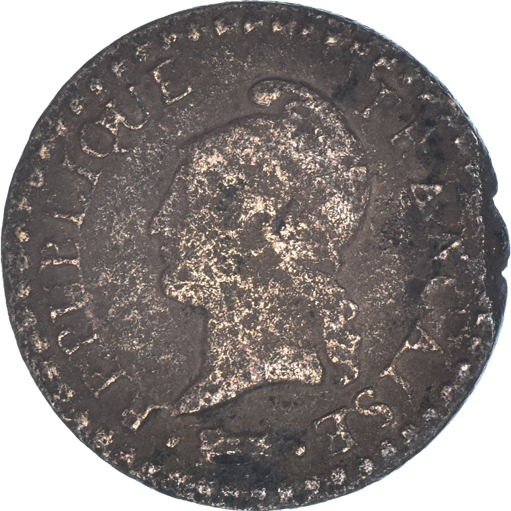 Coin, France, Dupré, Centime, AN 7, Paris, VF(20-25), Bronze, KM:646