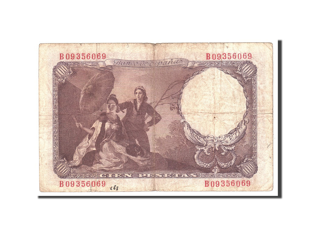 Billete, 100 Pesetas, 1946, España, KM:131a, 1946-02-19, BC