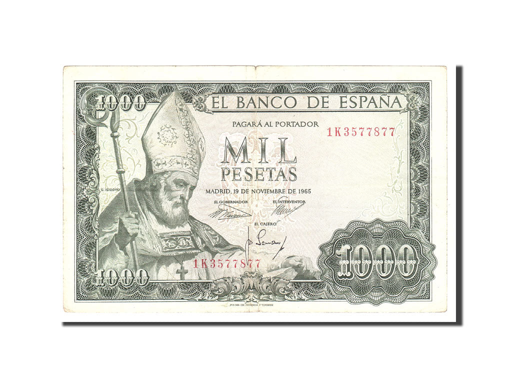 Billete, 1000 Pesetas, 1965, España, KM:151, 1965-11-19, MBC