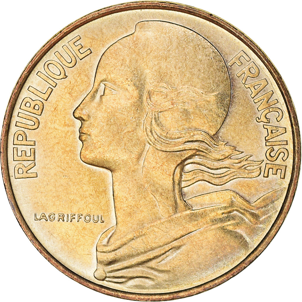 Coin, France, Marianne, 10 Centimes, 1975, Paris, MS(63), Aluminum-Bronze