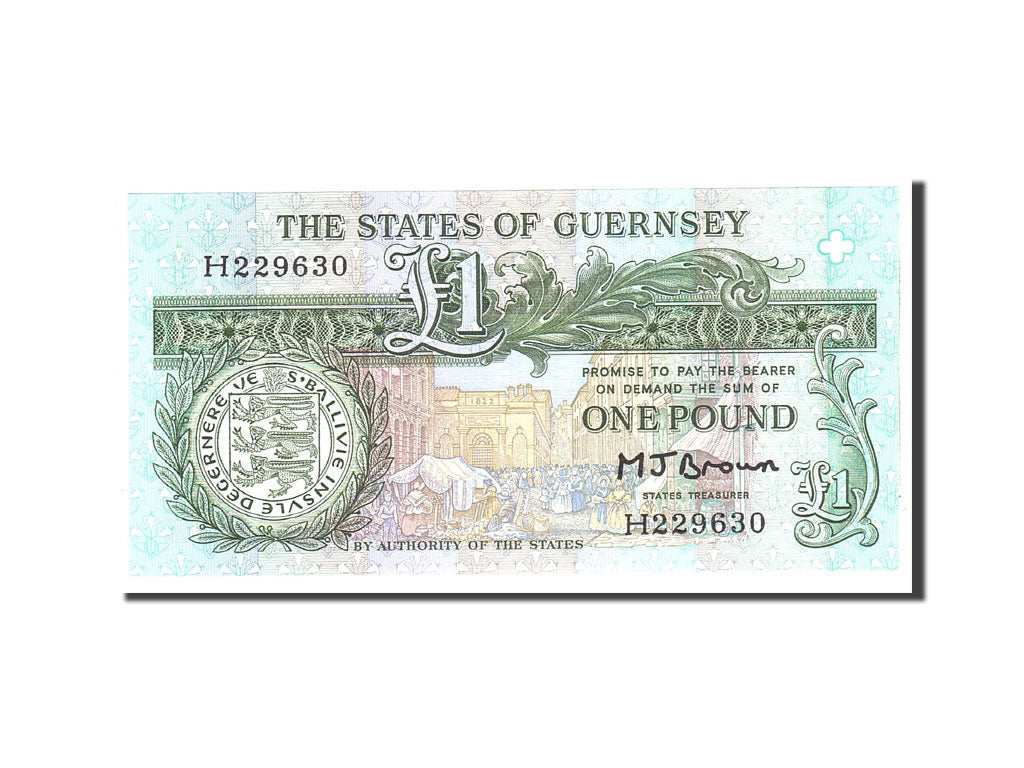 Banknote, Guernsey, 1 Pound, 1980, Undated, KM:48b, UNC(65-70)