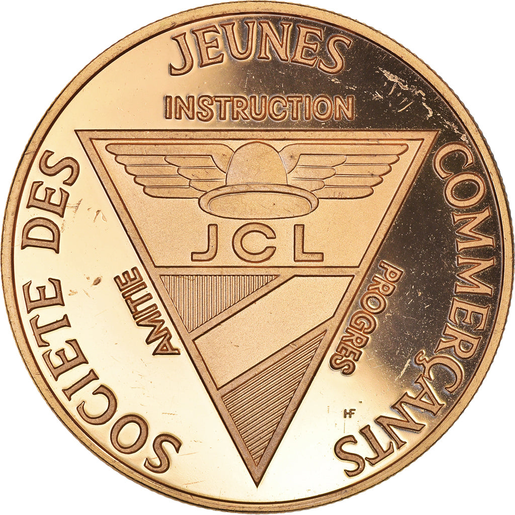 Suíça, medalha, Société des Jeunes Commerçants, JCL, Lausanne, Indústria e