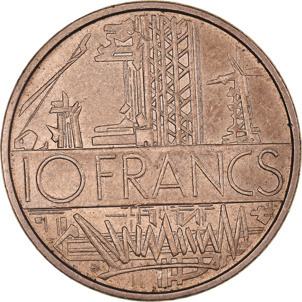 Münze, Frankreich, Mathieu, 10 Francs, 1974, Paris, FDC, SS, Nickel-brass