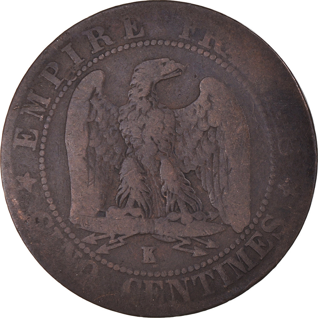 Moneta, Francja, Napoleon III, Napoléon III, 5 Centimes, 1855, Bordeaux