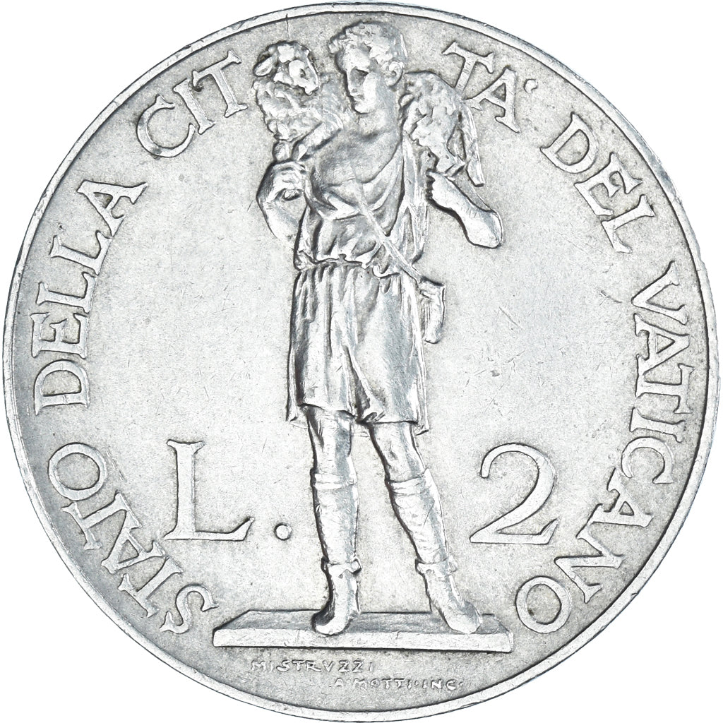 Monnaie, Cité du Vatican, Pius XI, 2 Lire, 1931, Roma, TTB+, Nickel, KM:6