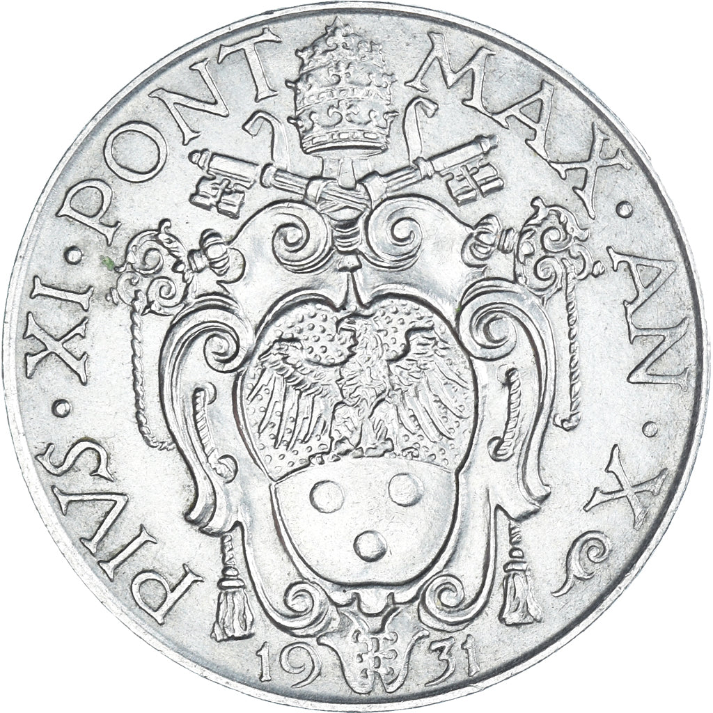 Monnaie, Cité du Vatican, Pius XI, Lira, 1931, TTB+, Nickel, KM:5