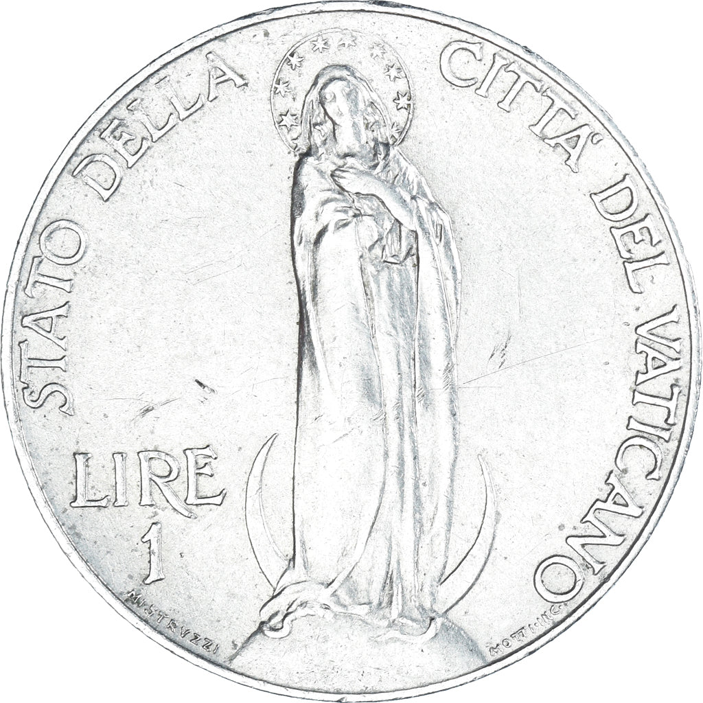 Coin, VATICAN CITY, Pius XI, Lira, 1930, Roma, AU(50-53), Nickel, KM:5