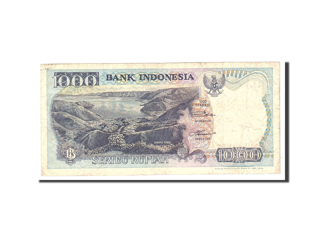 Banknote, Indonesia, 1000 Rupiah, 1992, Undated, KM:129a, VF(20-25)