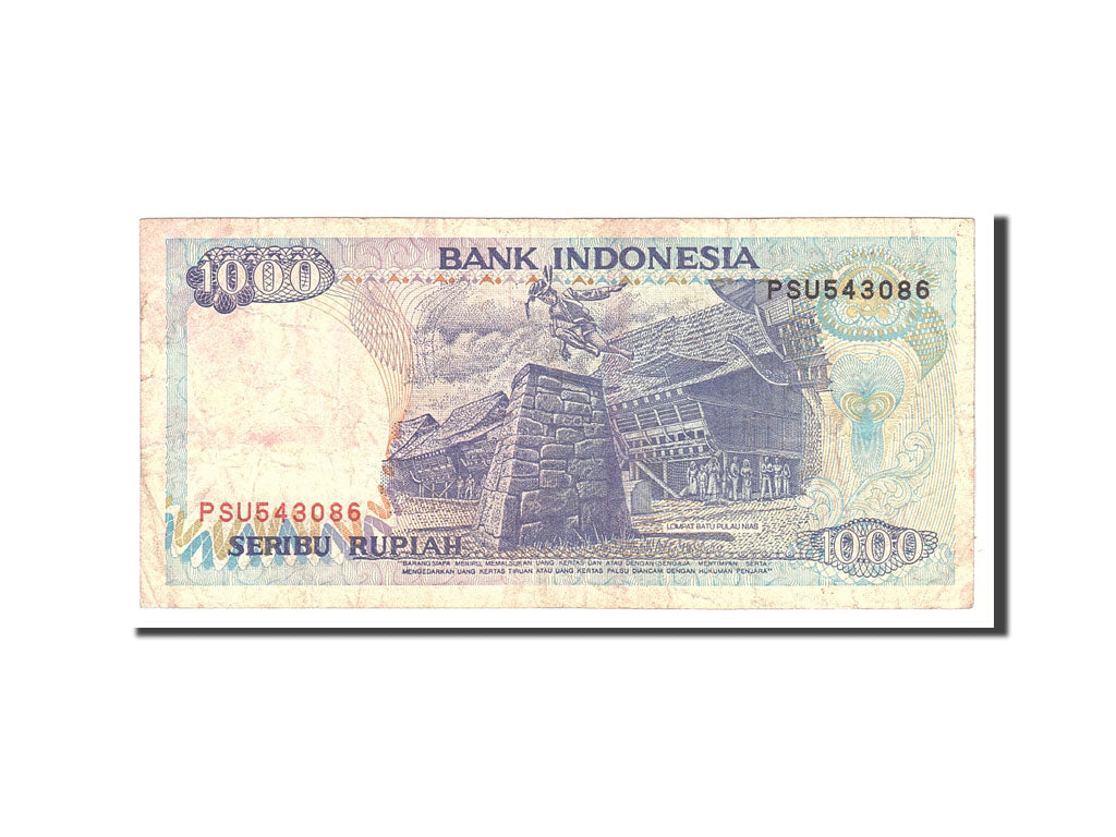 Banknote, Indonesia, 1000 Rupiah, 1992, Undated, KM:129a, VF(20-25)