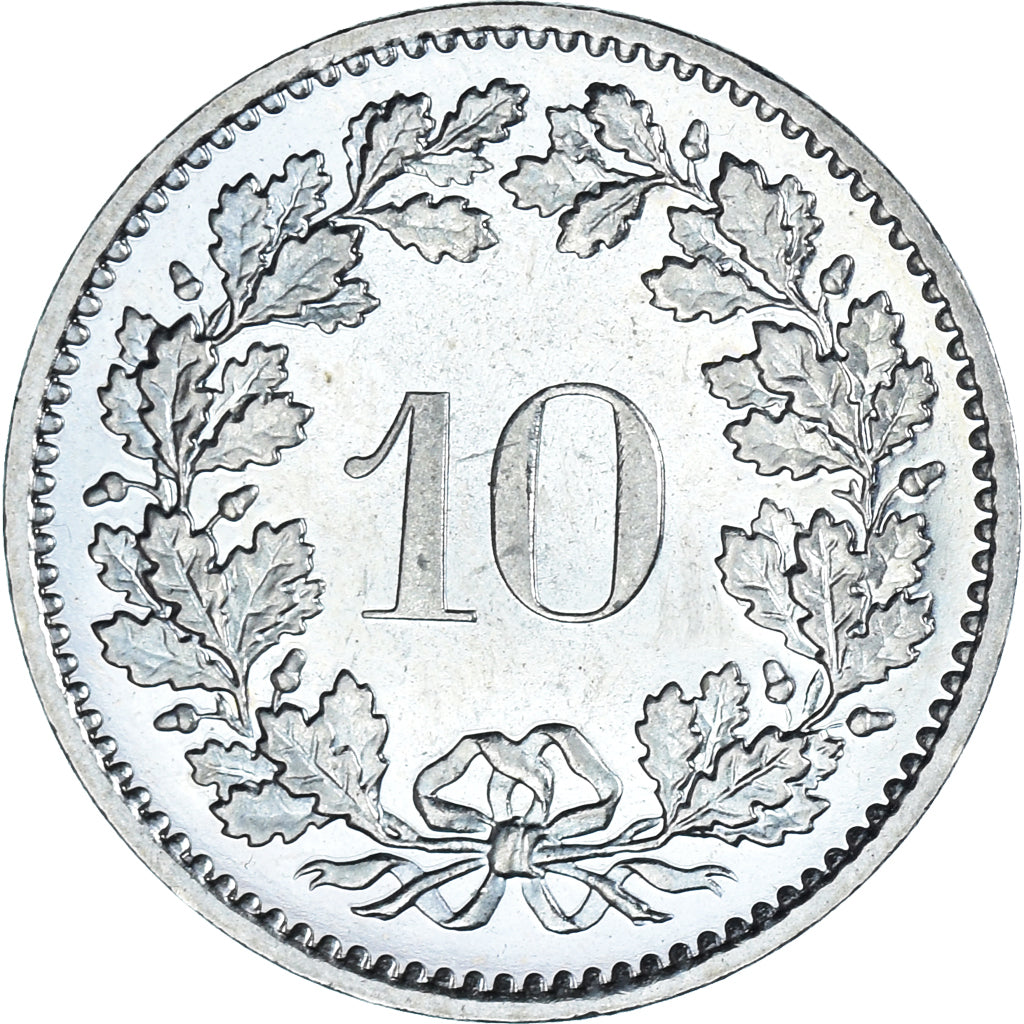 Moneda, Suiza, 10 Rappen, 1976, Bern, BE, SC, Cobre - níquel, KM:27