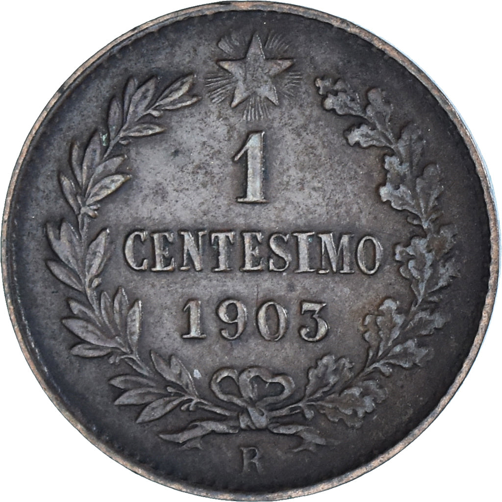 Coin, Italy, Vittorio Emanuele III, Centesimo, 1903, Rome, EF(40-45), Bronze
