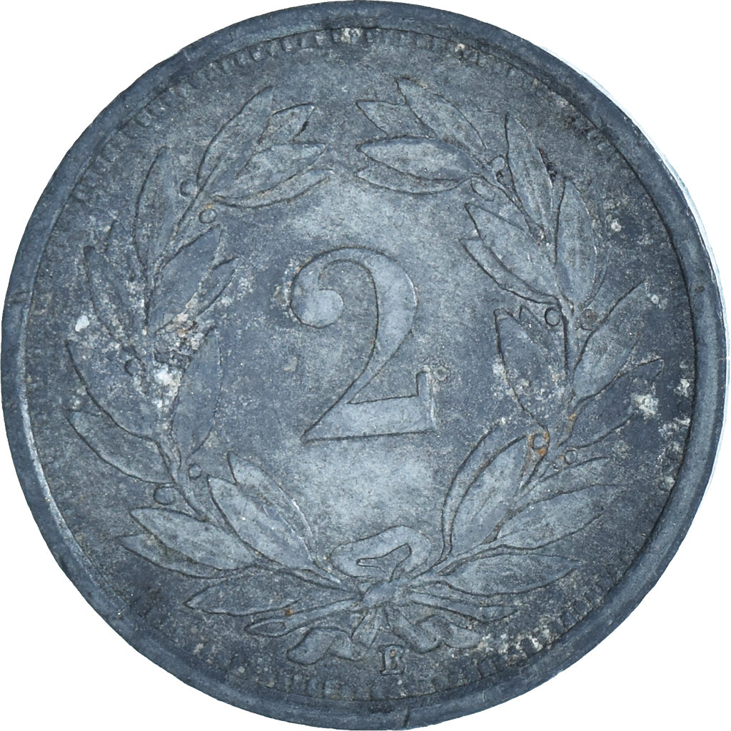 Moneta, Svizzera, 2 Rappen, 1942, Bern, MB, Zinco, KM:4.2b