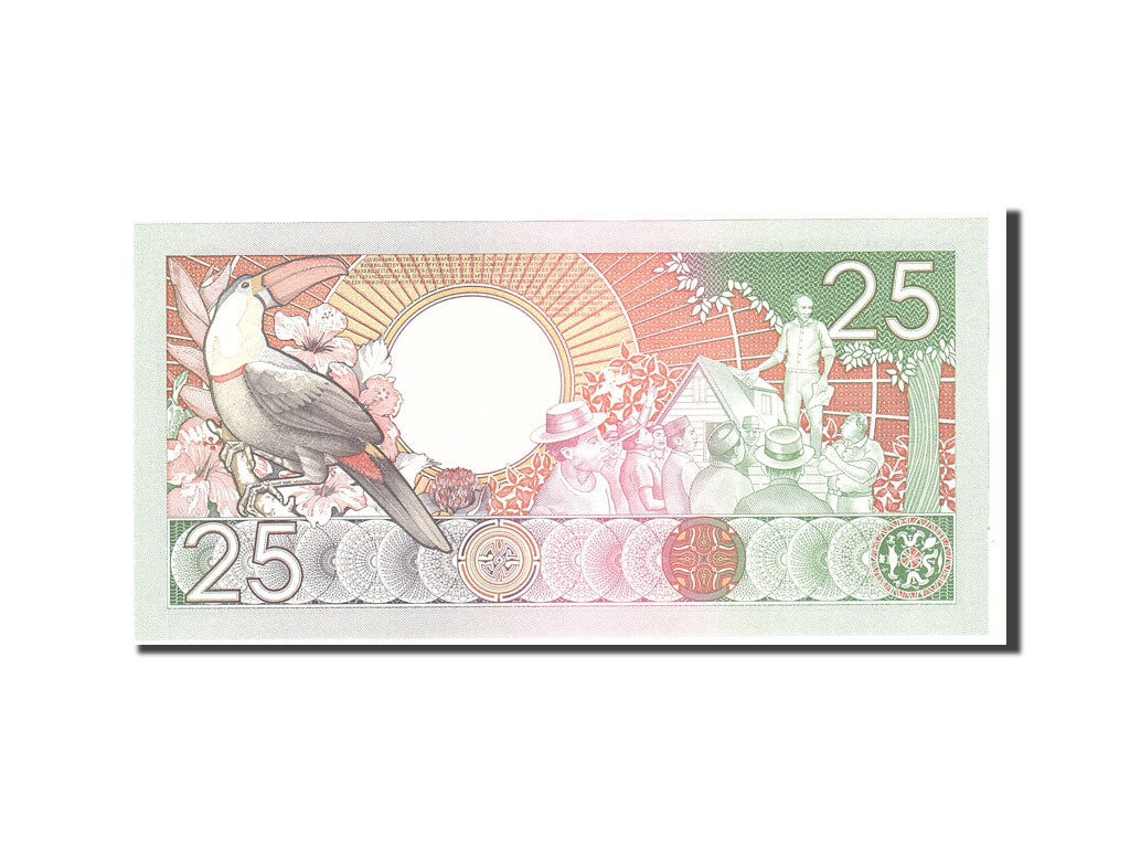 Banknote, Suriname, 25 Gulden, 1988, 1988-01-09, KM:132b, UNC(65-70)