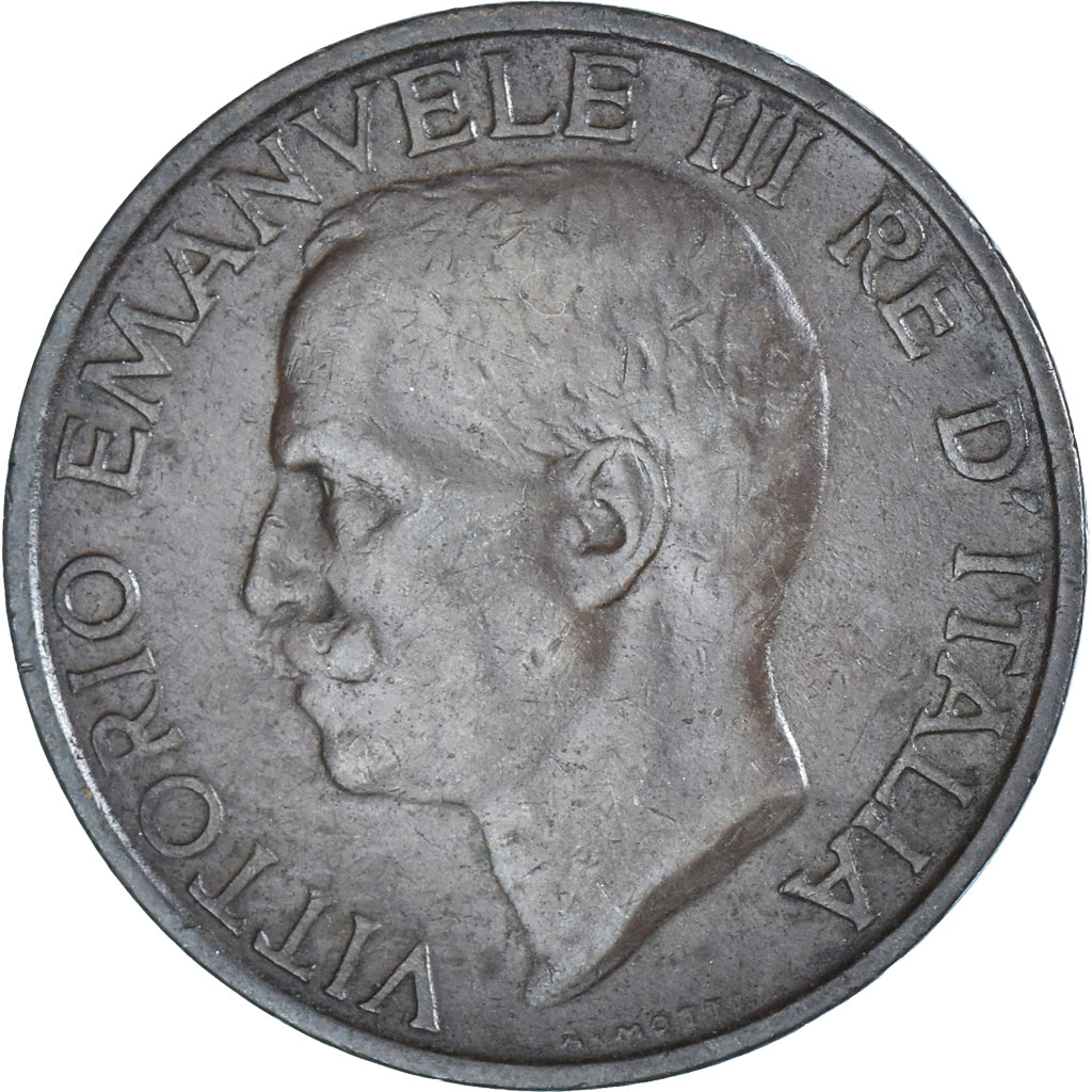 Coin, Italy, Vittorio Emanuele III, 10 Centesimi, 1927, Rome, EF(40-45), Bronze