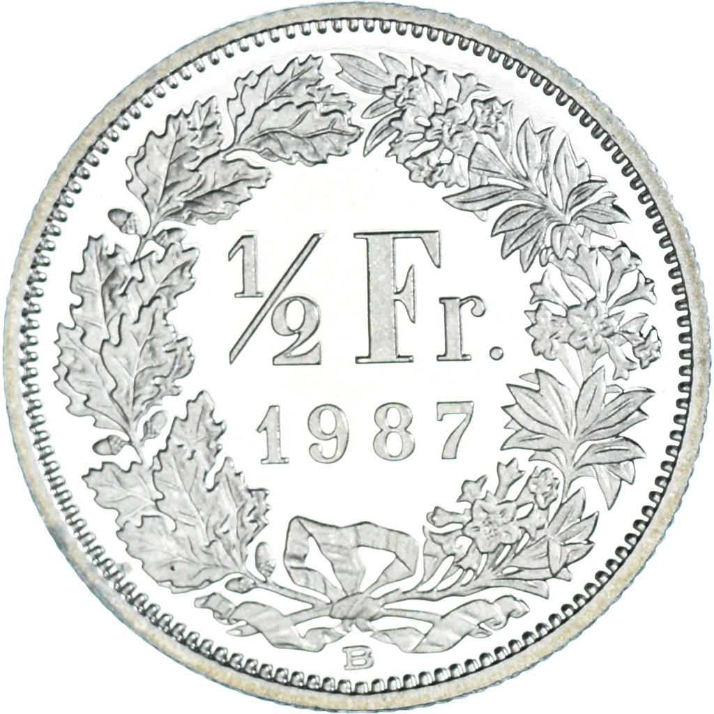 Monnaie, Suisse, 1/2 Franc, 1987, Bern, FDC, Cupro-nickel, KM:23a.3