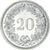 Moneta, Szwajcaria, 20 Rappen, 1987, Bern, BE, MS(65-70), Miedź-Nikiel, KM:29a