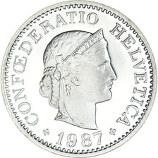 Coin, Switzerland, 10 Rappen, 1987, Bern, BE, MS(65-70), Copper-nickel, KM:27