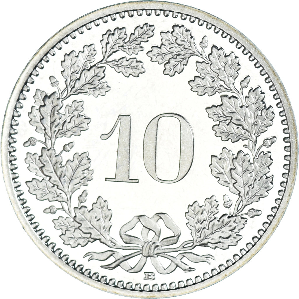 Coin, Switzerland, 10 Rappen, 1987, Bern, BE, MS(65-70), Copper-nickel, KM:27