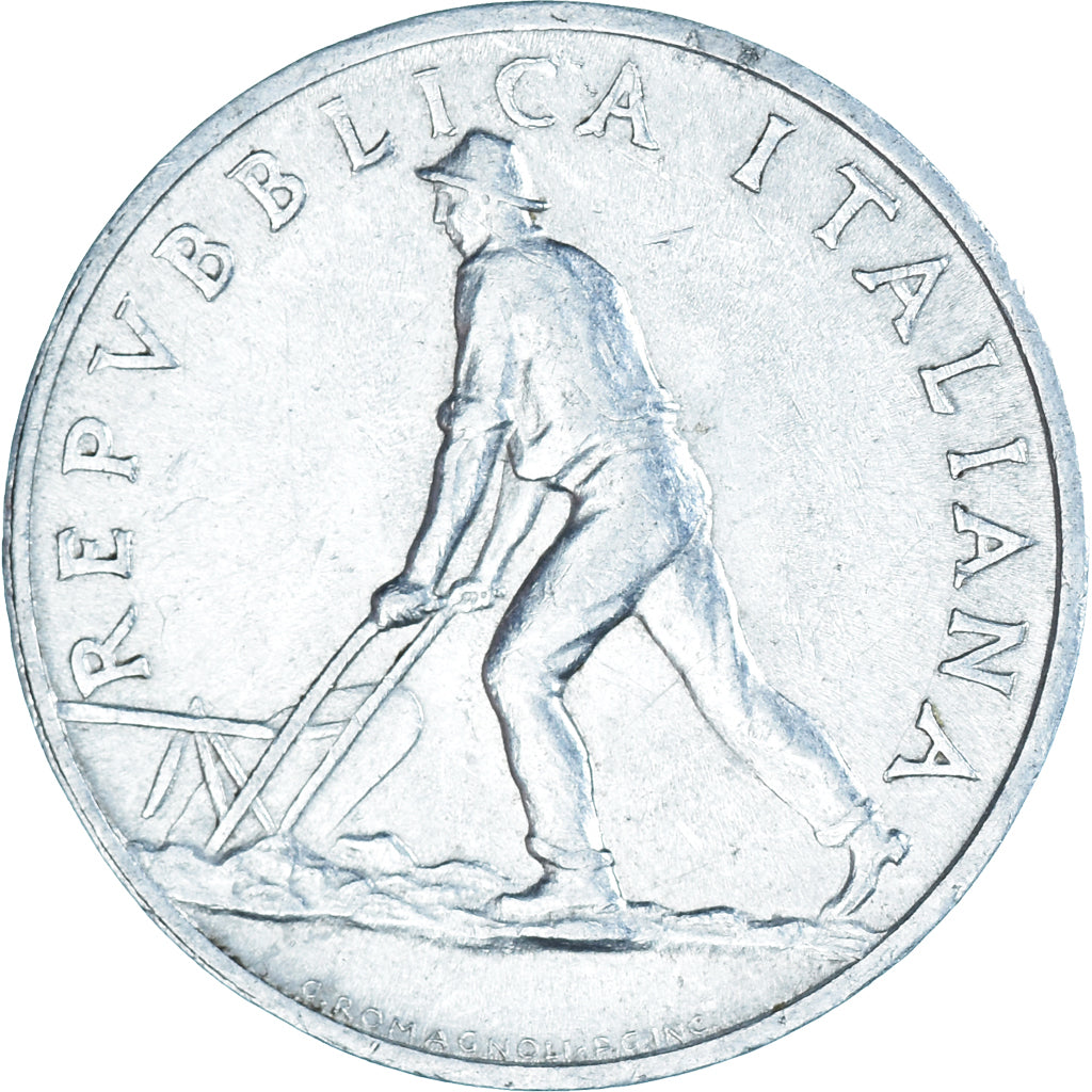 Coin, Italy, 2 Lire, 1950, Rome, EF(40-45), Aluminum, KM:88