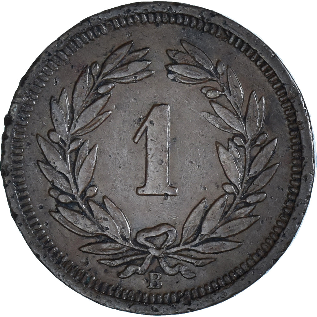 Munten, Zwitserland, Rappen, 1924, Bern, ZF, Bronzen, KM:3.2