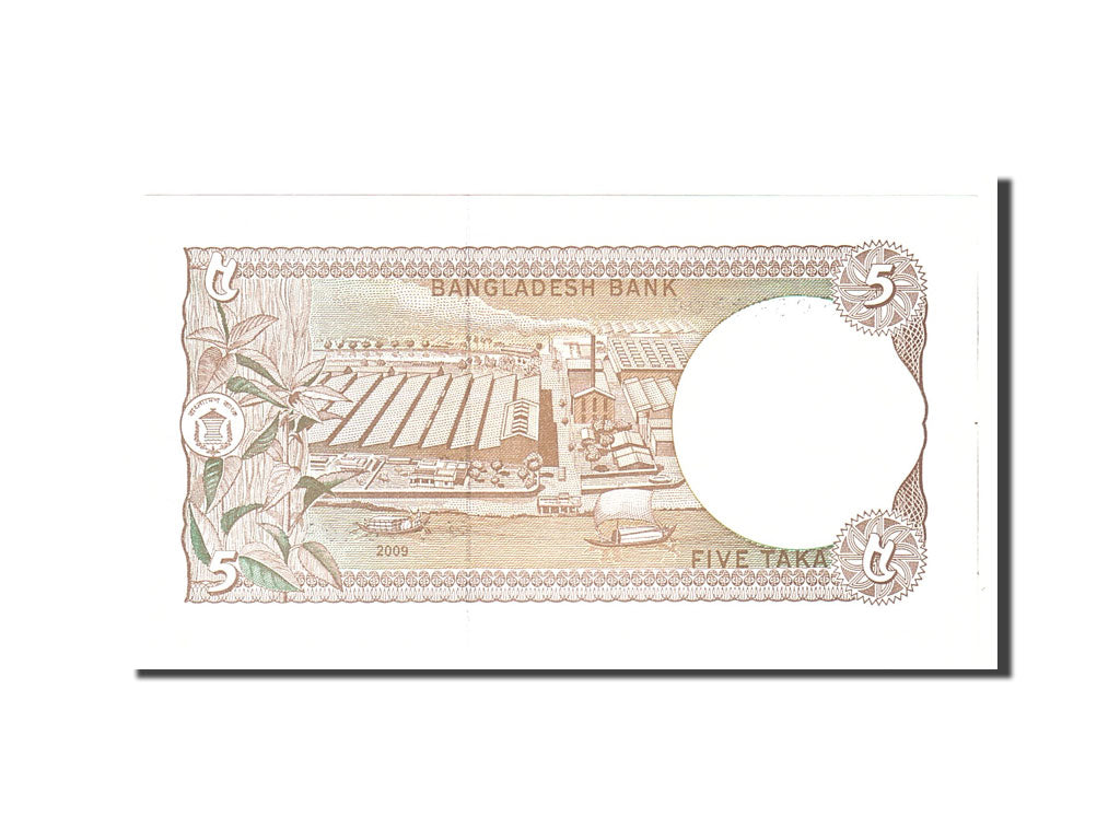 Banknote, Bangladesh, 5 Taka, 2009, Undated, KM:46Ab, UNC(65-70)
