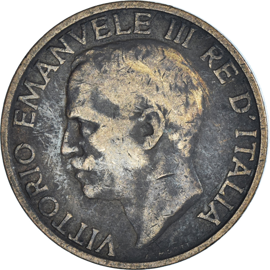 Monnaie, Italie, Vittorio Emanuele III, 10 Centesimi, 1928, Rome, TB+, Bronze