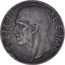 Münze, Italien, Vittorio Emanuele III, 10 Centesimi, 1937, Rome, SS, Kupfer