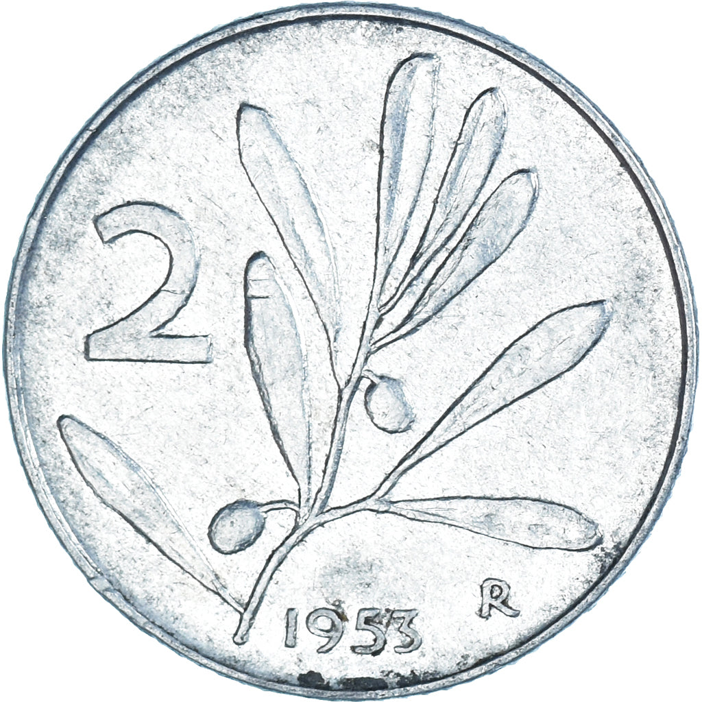 Monnaie, Italie, 2 Lire, 1953, Rome, TTB, Aluminium, KM:94